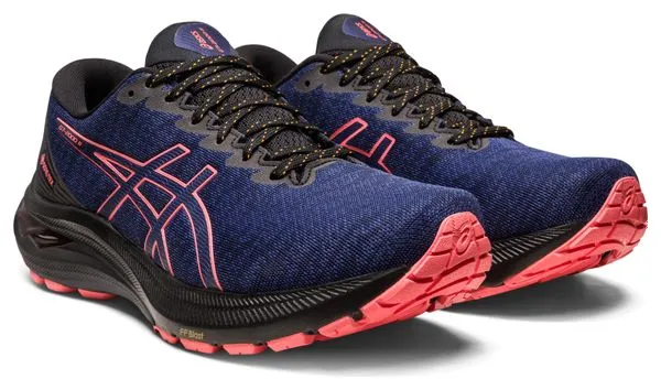 ASICS GT2000 11 GTX BLAUW/ZWART/ROOS DAMES HARDLOOPSCHOENEN