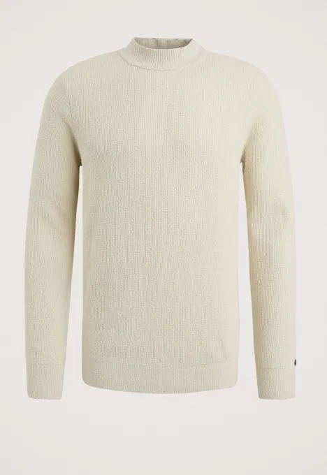 Cast Iron  Mock Neck Fine Bouclé Knit CKW2409336
