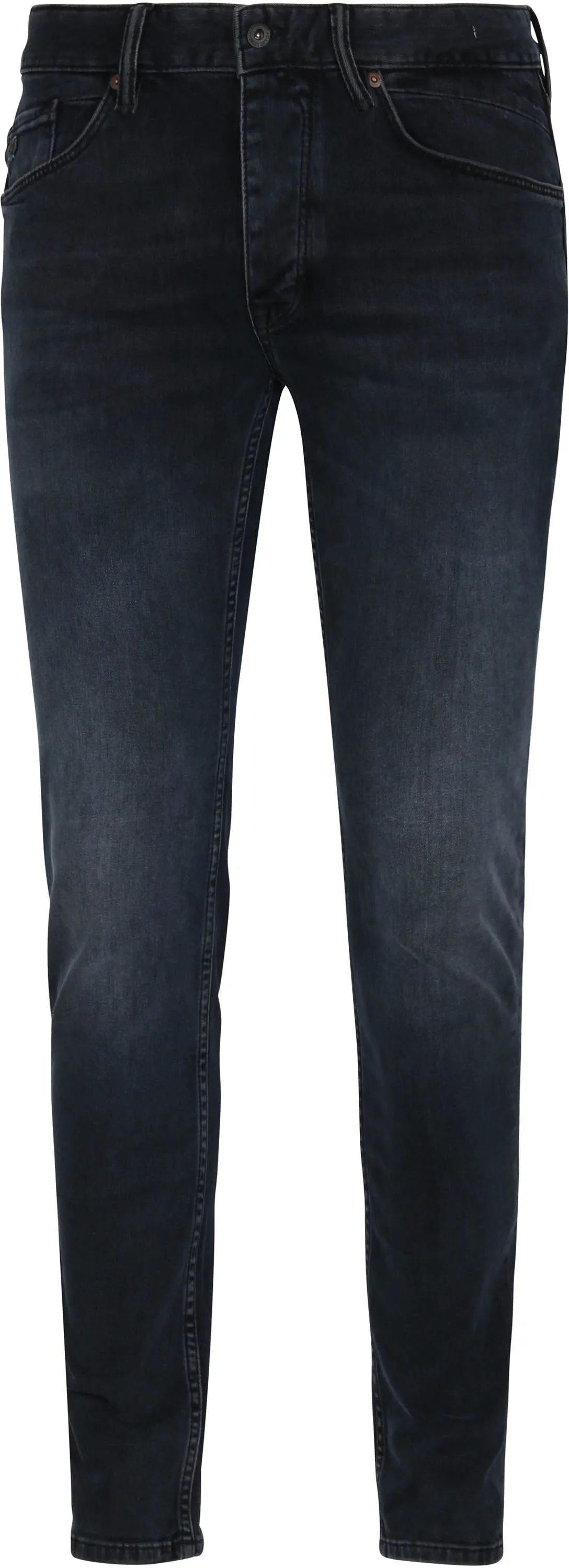 Cast Iron  Riser Slim Jeans Vintage Washed Denim Zwart