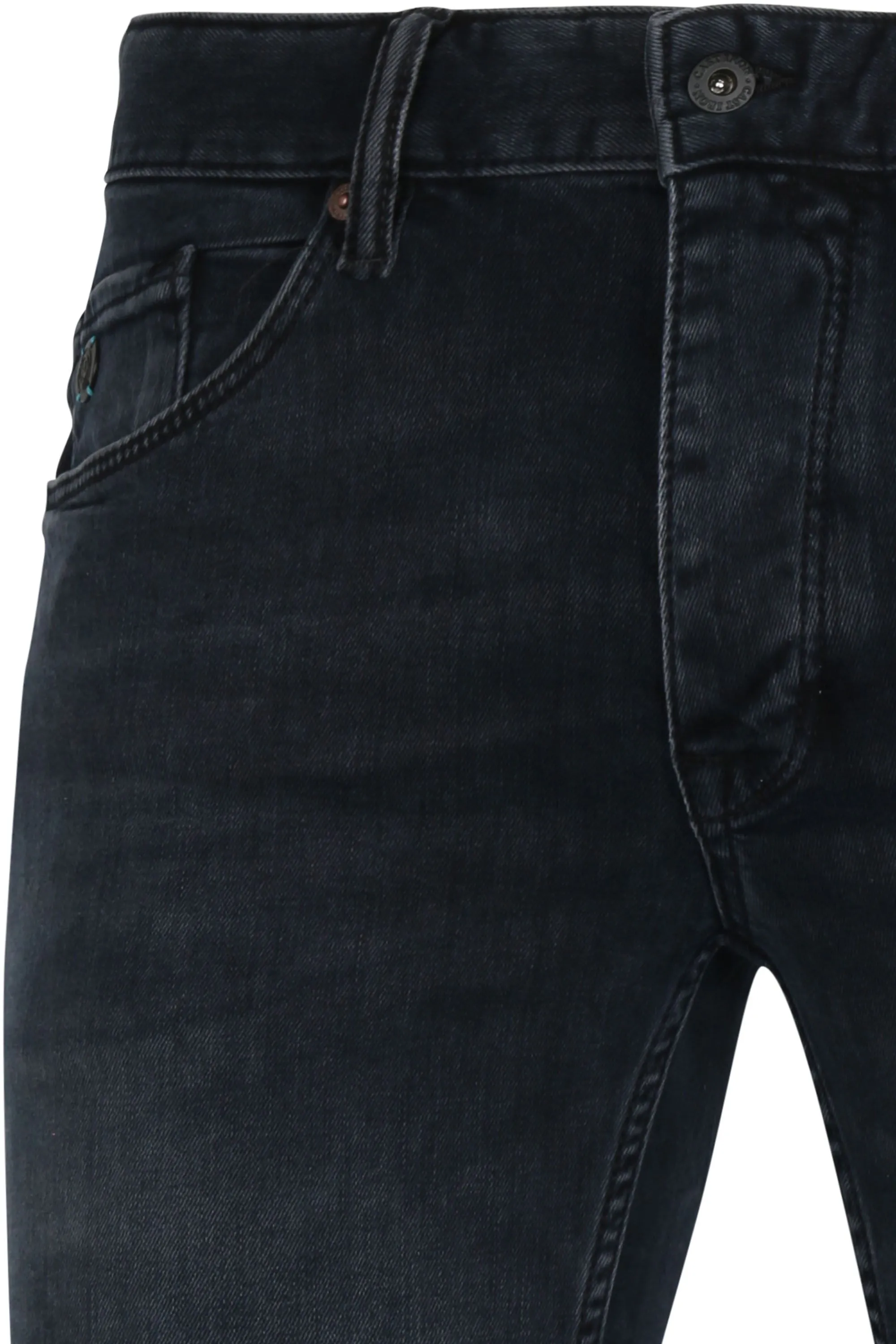 Cast Iron  Riser Slim Jeans Vintage Washed Denim Zwart