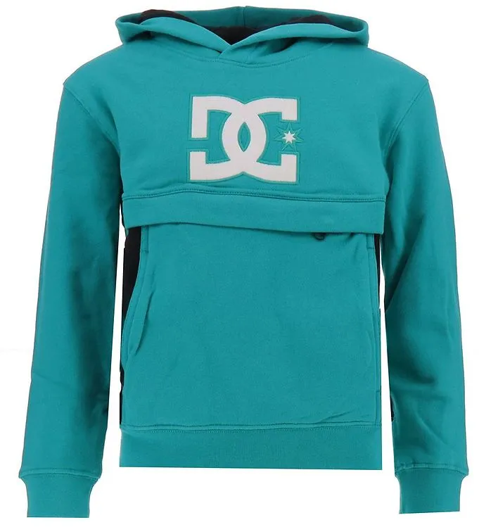 DC HOODIE  BANDBREEDTE  TEAL/ZWART