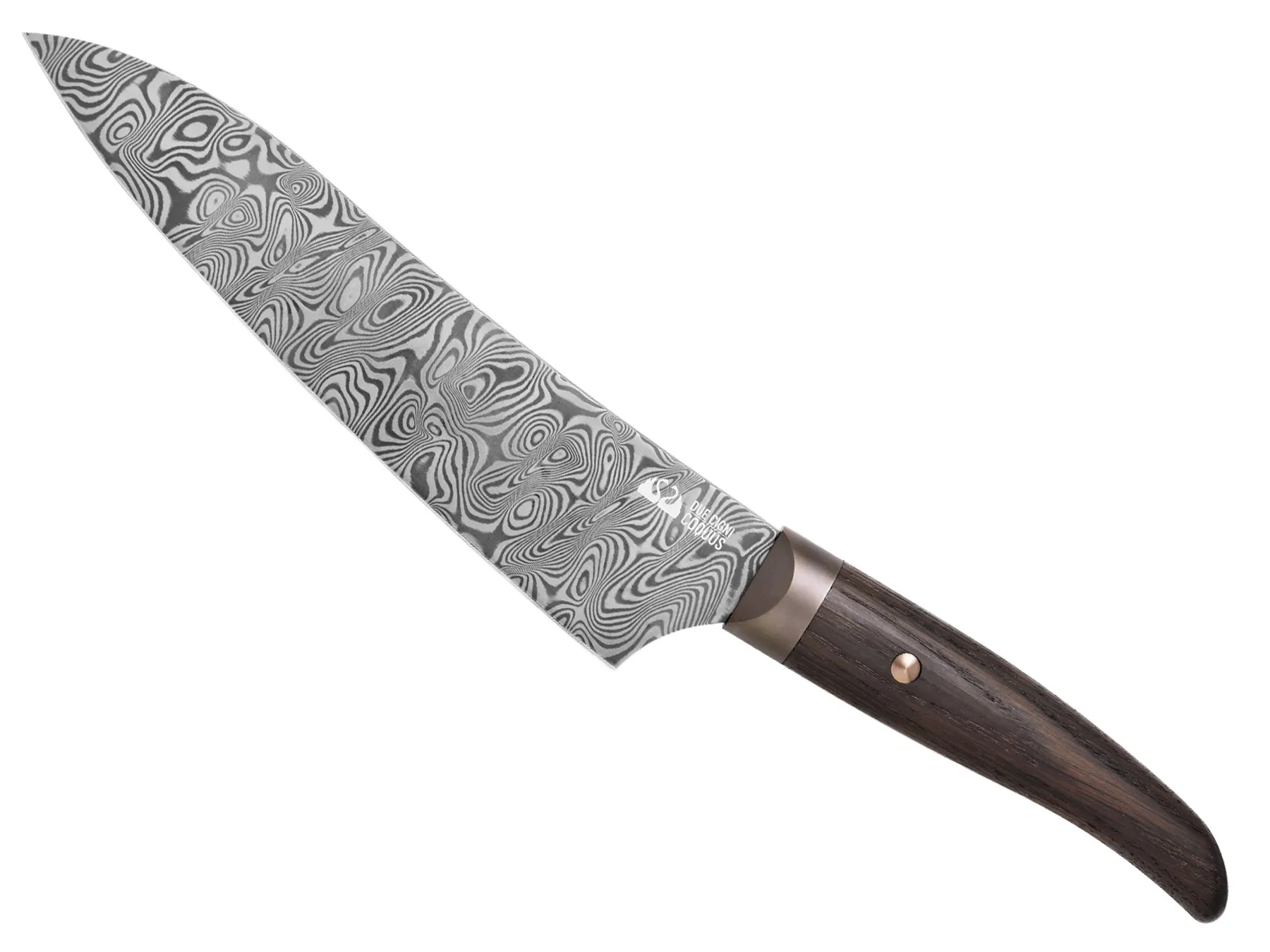 DUE CIGNI  COQUUS  CHEF KNIFE  DAMASCUS