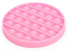 fidgetspel Pop It junior rond 12,5 cm roze
