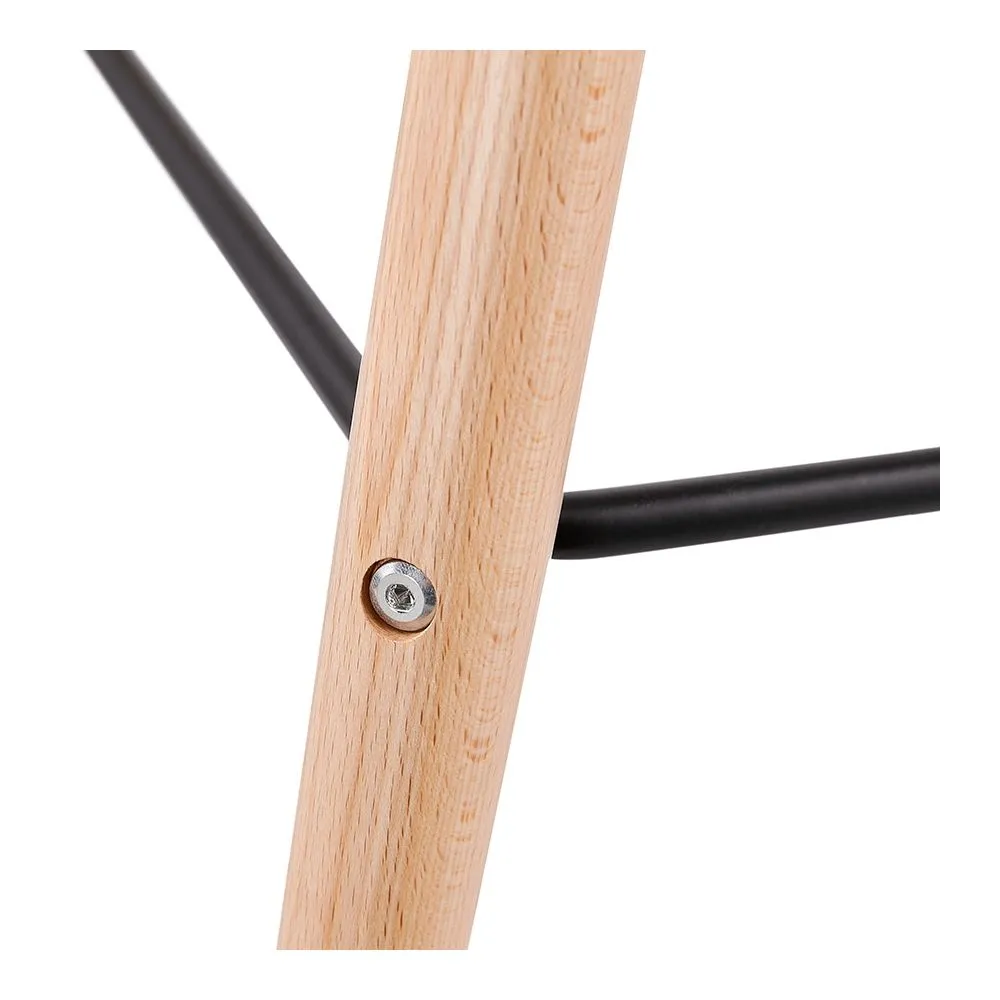 Halfhoge kruk 'COSMIK MINI' zwart Scandinavische stijl