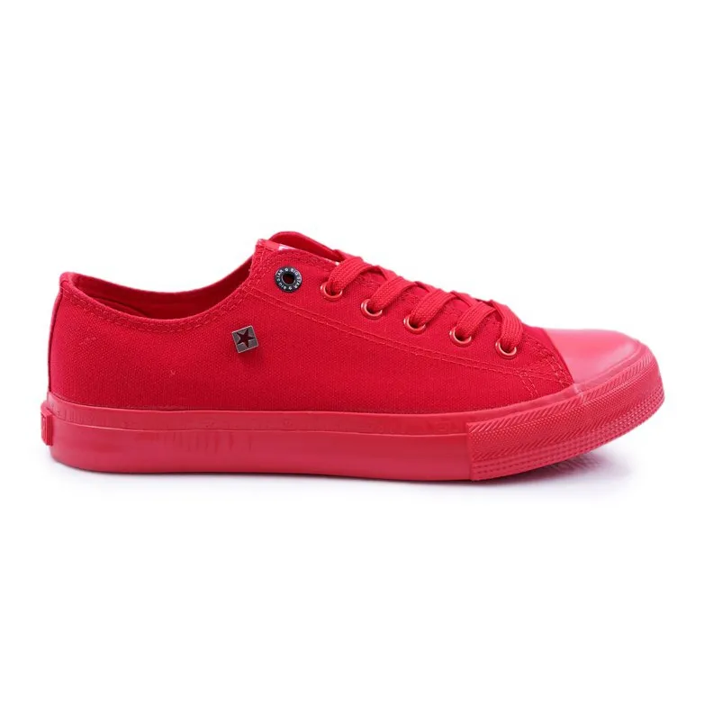 Heren Sneakers Laag Big Star Rood AA174007SS19