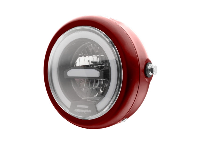 Koplamp rond 165mm angel eye LED 12V custom (kleur naar keuze)