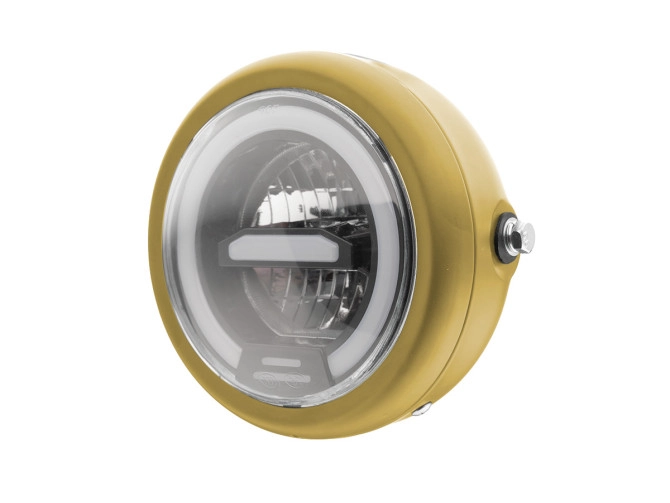 Koplamp rond 165mm angel eye LED 12V custom (kleur naar keuze)