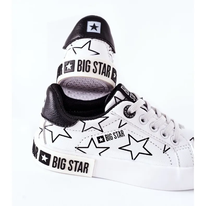Leren kindersneakers Big Star II374001 Wit