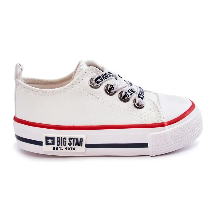Leren kindersneakers Big Star KK374042 Wit