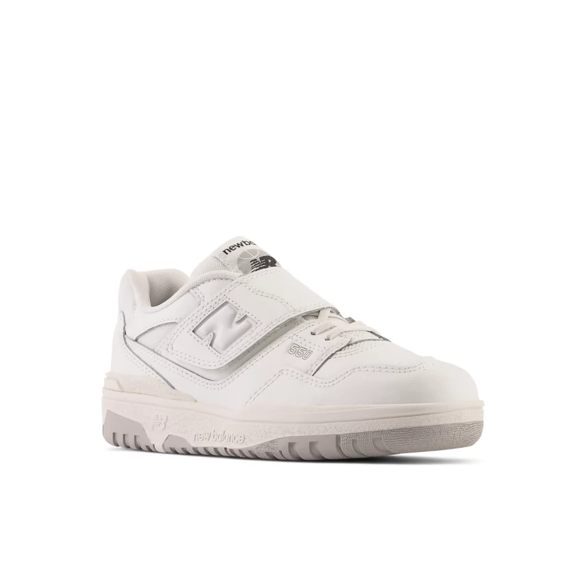 New Balance 550 Bungee Lace Top Strap White Grey (PHB550PB)