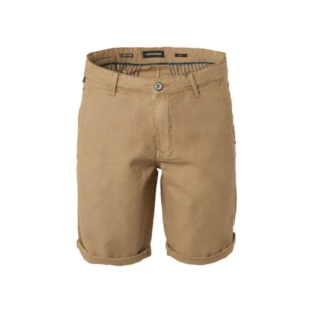 No Excess 198190307 short with linen garment dyed chino