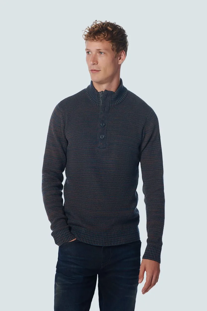 No Excess  Mocker Trui Navy Melange