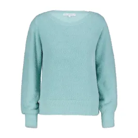 Red Button    Bodi fluffy sweater
