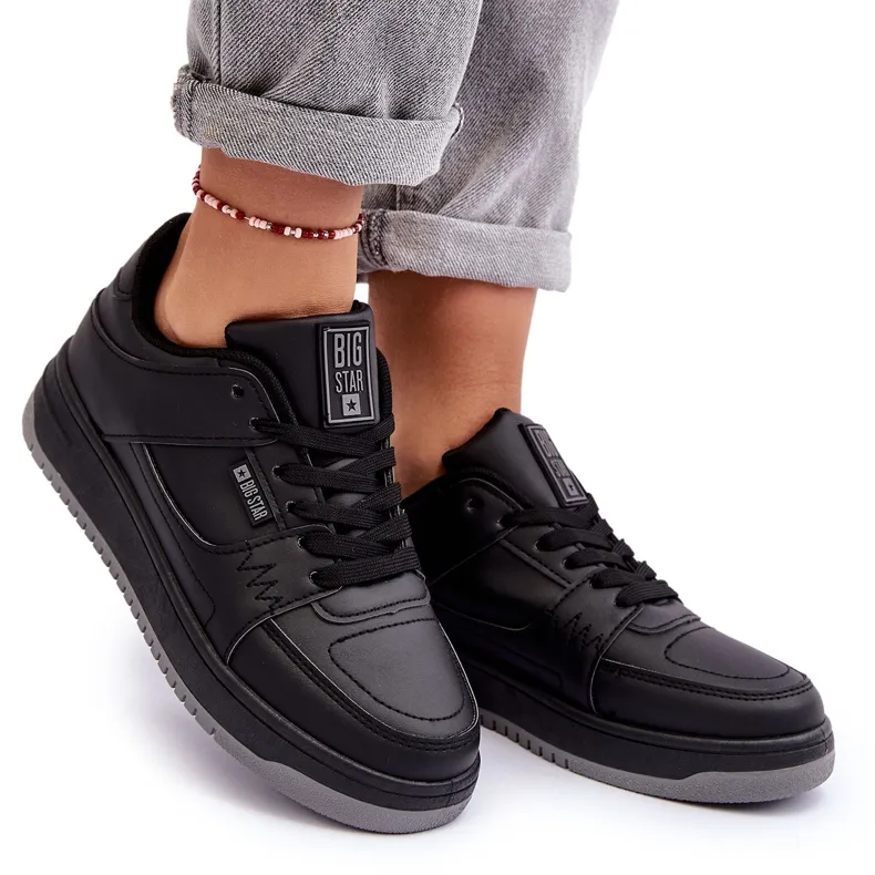 Sportschoenen voor dames Sneakers Big Star MM274353 Czane zwart