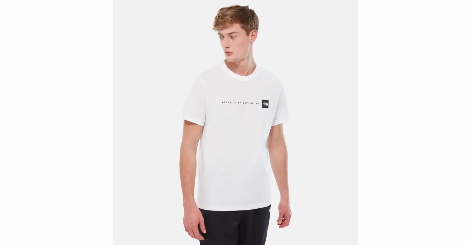 TSHIRT THE NORTH FACE MEN NEVER STOP EXPLORING TNF WHITE TNF BLACK