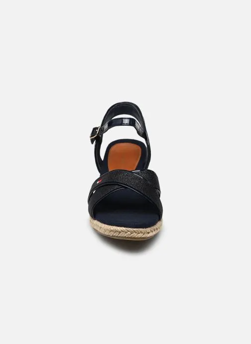      TOMMY HILFIGER ROPE WEDGE SANDAL  BLAUW   