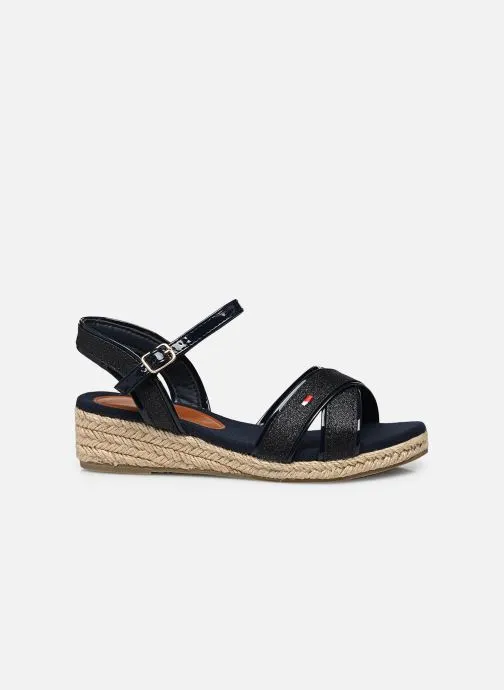      TOMMY HILFIGER ROPE WEDGE SANDAL  BLAUW   