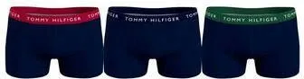 TOMMY HILFIGER TRIPACK BOKSERS STREKKEN ZICH UIT IN HET LOGO ZWART HEREN