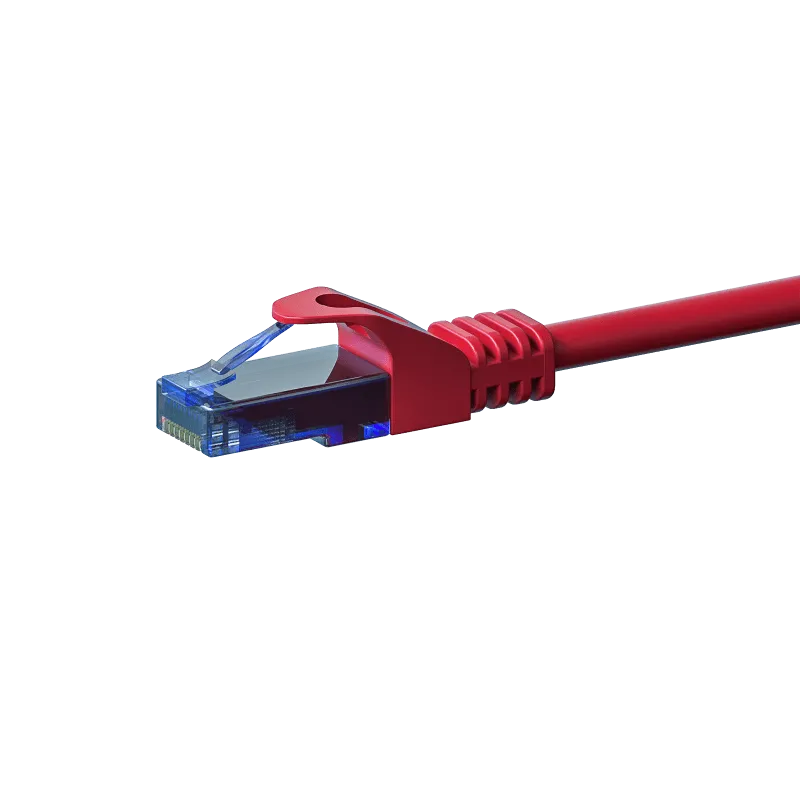 UTP CAT6A PATCHKABEL 15M ROOD  100% KOPER