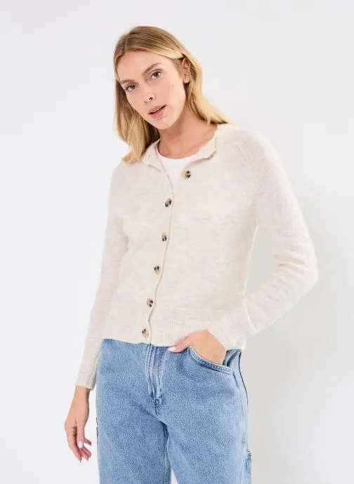      VILA VIJULAJA ONECK L/S KNIT CARDIGAN  BEIGE   